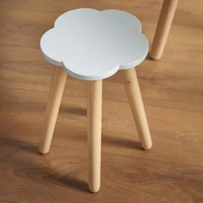 Kinder-Wolkenhocker klein, Holz, 25x25x30 cm, bis 30 kg