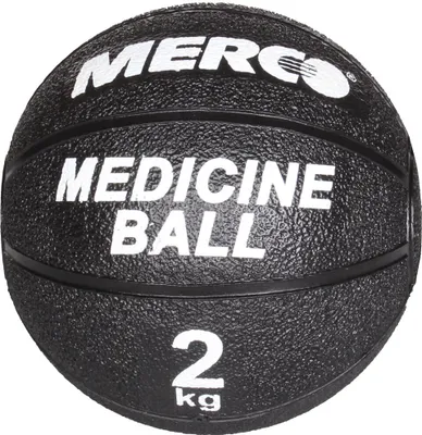 Produktbild von Medizinball aus schwarzem Gummi, 2 kg