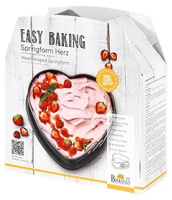 Produktbild von BIRKMANN Springform, Herzform , Ø 22 x H 9 cm, Extra Hoher Rand, Auslaufschutz, Antihaftbeschichtung