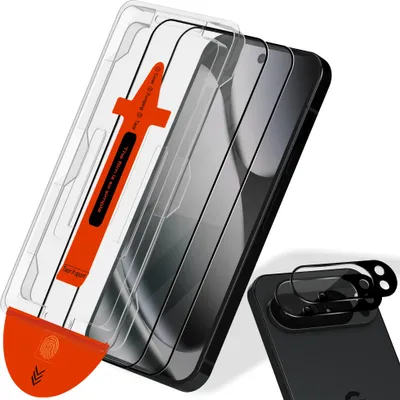 Zdjęcie produktu dla 2-pak Google Pixel 10 Pro Szkło ochronne na ekran & 2-pak ochrona obiektywu - Szkło hartowane | [Automatyczna instalacja] - Bez bąbelków