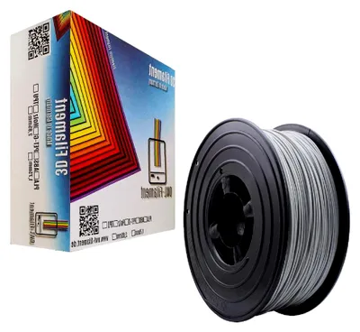 Produktbild von 3D-Druckerfilament PET-G 1,75 mm 1 kg Rolle (Grau)