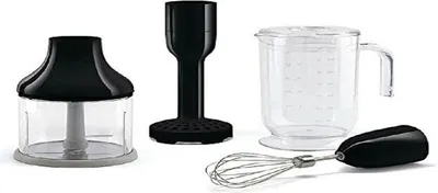 Produktbild von Smeg HBAC01BL, Befestigungsset, Edelstahl, 0,5 l, Edelstahl, S-förmig, Schwarz, Edelstahl, Transparent