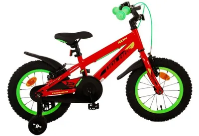 Immagine prodotto di Bicicletta per bambini Volare Rocky - Ragazzi - 14 pollici - Rossa - Due freni a mano