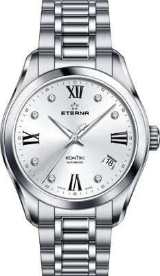 Produktbild von Eterna Damen Automatikuhr Edelstahl Saphirglas 36 mm 10 bar wasserdicht