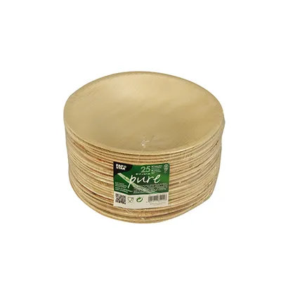 Zdjęcie produktu dla Papstar Palmblatt pure Schale rund 300 ml Ø 17,5 cm 25 Stück