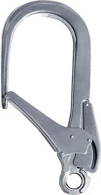 Einhandkarabiner Connector Giga in Silber von singing rock; geeignet für Arbeitssicherheit und Sicherheitshaken.