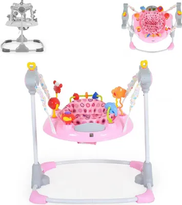 Produktbild von Hopser Vista mit Spielcenter, Musik, Licht, MP3-Anschluss, Höhe einstellbar rosa pink