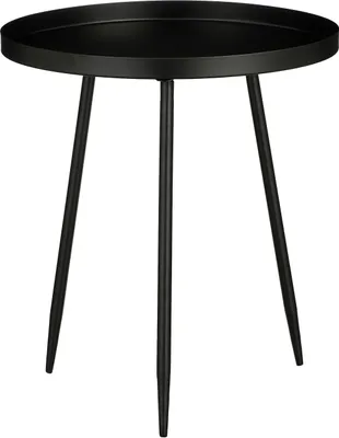 Produktbild von Mica Decorations Flores Beistelltisch - H44 x Ø40 cm - Metall - Schwarz