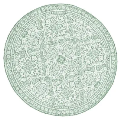 Produktbild von In- & Outdoor Teppich Rund - Summer Oriental Grün