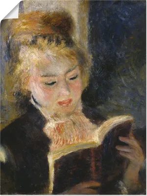Produktbild von ARTland Poster Lesendes Mädchen Größe: 45x60 cm