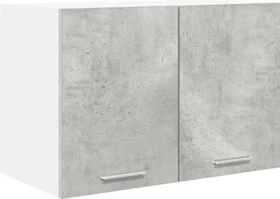 Image de vidaXL Armoire suspendue gris béton et blanc 60 x 31 x 40 cm Bois composite