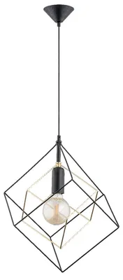 Immagine prodotto di Lampada a sospensione TANTO nero-oro 1xE27x15W in metallo, dimensioni: 75x25x25 cm, IP20, Alfa