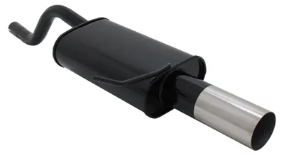 Image de Pot d'échappement sport Novus pour Renault Clio 2 silencieux 90mm design RL
