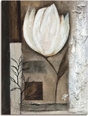Produktbild von ARTland Leinwandbild Braune Tulpen I Größe: 60x80 cm