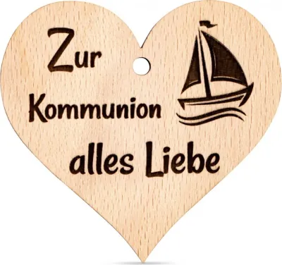 Produktbild von Anhänger Zur Kommunion alles Liebe