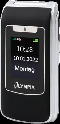 Image de Olympia Style Duo 4G Téléphone portable senior à grandes touches Téléphone portable à clapet noir