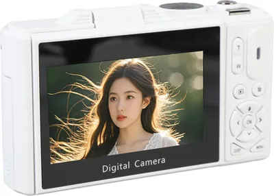 Zdjęcie produktu dla Aparat cyfrowy Zerodis 5K HD, 75 MP UHD 18xAF z autofokusem, 3-calowy aparat fotograficzny z klapką i lampą błyskową, kamera z zoomem wideo do przygód na świeżym powietrzu i podróży (biały)