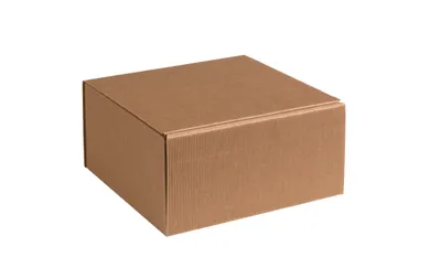Produktbild von Geschenkbox aus offener Wellpappe, Geripptes Karton NATUR, Format 25x24x12cm, 35 St.