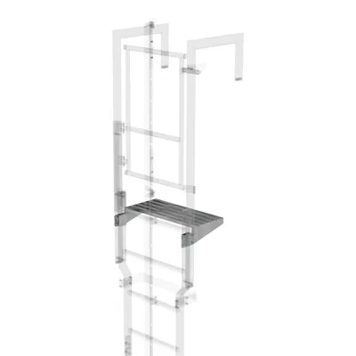 Immagine prodotto di Gradino d'uscita in acciaio inox 620 mm fessura 300 mm