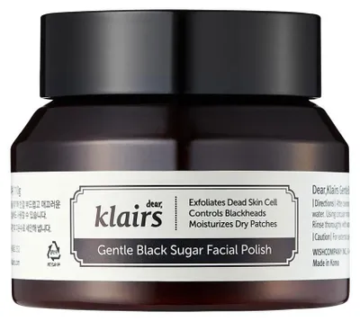 Immagine prodotto di Klairs Gentle Black Sugar Facial Polish Scrub viso allo zucchero 110g