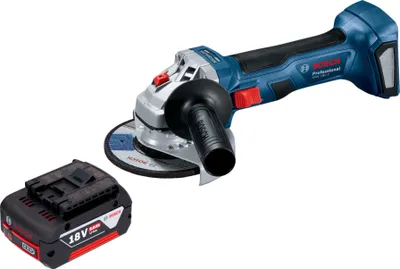 Produktbild von Bosch GWS 18V-7 Professional Akku Winkelschleifer 18 V 115 mm Brushless + 1x Akku 5,0 Ah - ohne Ladegerät