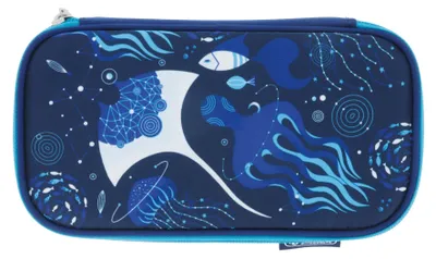 Produktbild von Herlitz 50043484, Weiches Federmäppchen, Blau, Muster, Reißverschluss