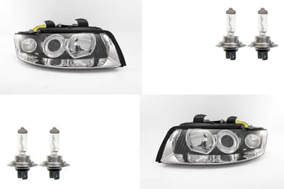 Obrázok produktu pre Johns, Svetlomety vhodné pre Audi A4 (8E) 11/00-11/04 s H7/H7 Sada ľavého a pravého svetlometu