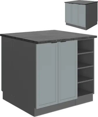 Produktbild von Kücheninsel Vicco Fame-Line Hellblau-grau 90 cm ohne Arbeitsplatte, Model 51161