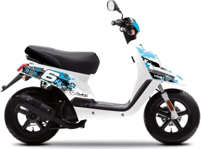 Obrázek produktu pro Modročerná grafická sada Stage6 pro Yamaha Bws/Booster po roce 2004