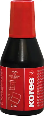 Image de Kores Stempelfarbe, Inhalt: 27 ml, rot