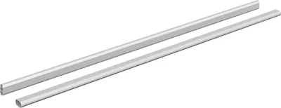 Obrázok produktu pre Tyč do skrine 2 pcs Strieborná 964 x 15 x 29 mm