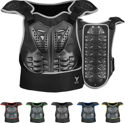 Produktbild von BULLDT Protektorenweste Titan Motorrad protektoren Oberkörperprotektor, Größe:60/4XL, Farbe:Grau