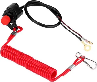 Zdjęcie produktu dla Zestaw awaryjnego wyłącznika silnika 12 V DC do silnika zaburtowego