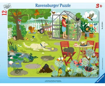 Produktbild von Ravensburger Kinderpuzzle - Unser Garten - 12 Teile Rahmenpuzzle für Kinder ab 3 Jahren