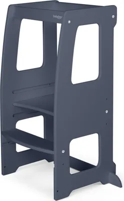 Produktbild von babybay Lernturm Littlefoot, schiefergrau lackiert