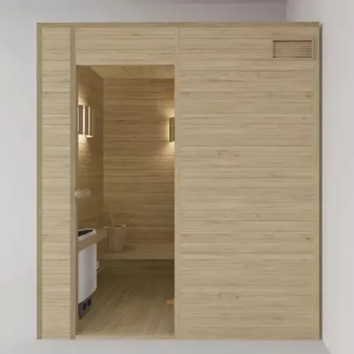 Produktbild von Casa Padrino Luxus 2 Personen Innensauna Naturfarben 200 x 100 x H. 190 cm