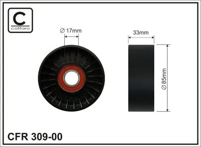 Produktbild von CAFFARO 309-00 Umlenkrolle Keilrippenriemen 85mm
