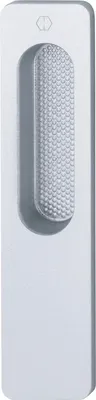 Produktbild von HOPPE Hebeschiebetürmuschel OMEGA außen eckig, Aluminium silber eloxiert