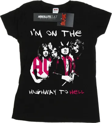 Produktbild von AC/DC - "I'm On The Highway To Hell" T-Shirt für Damen BI4437 (M) (Schwarz)