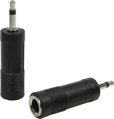 Immagine prodotto di keepdrum ADA072 Adattatore MONO da 6,35 mm femmina a 3,5 mm maschio 2 PEZZI