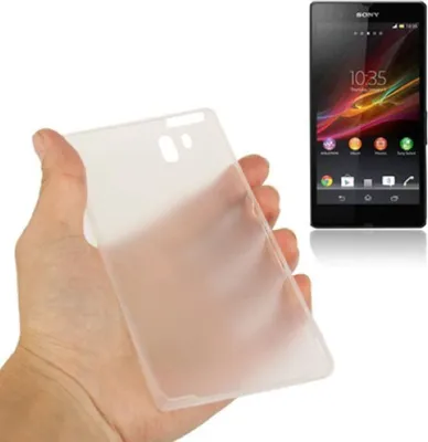 Produktbild von Schutzhülle Case Ultra Dünn 0,3mm für Handy Sony Xperia Z / L36H / C660X Transparent