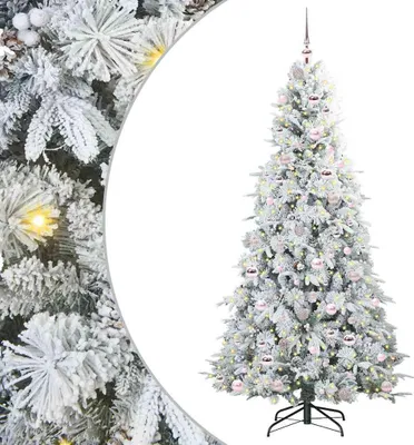 Zdjęcie produktu dla vidaXL Sztuczna choinka składana biała 210 cm PE i PVC
