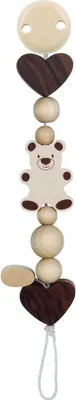 Produktbild von 764140 - Schnullerkette Bär Natur Holz
