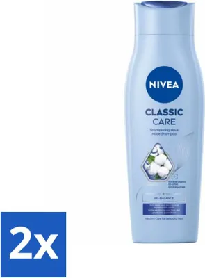 Produktbild von NIVEA - Shampoo - Classic Care - Gesunde Pflege - Glänzendes Haar - 250 ml - Vorteilspack - 2 Stücke