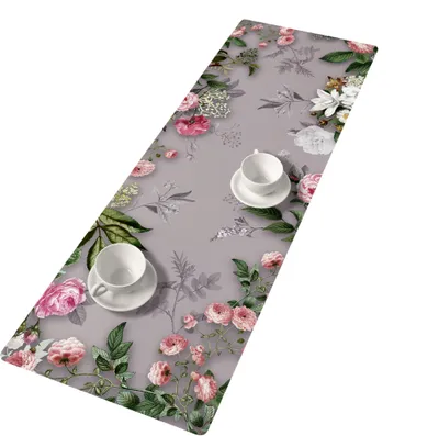 Immagine prodotto di BERTONI Runner da tavola in feltro, tovaglia con motivo decorazione da tavolo MELANIE GREY 95x33 cm