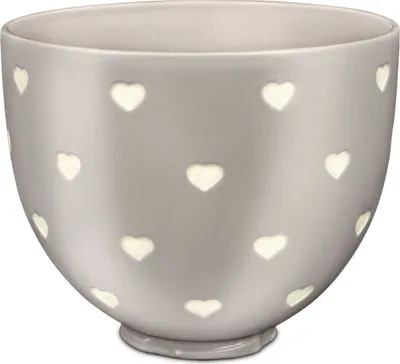 Produktbild von Miska ceramiczna KitchenAid "Layered Hearts" do robotów kuchennych o pojemności 4,8 i 4,3 litra
