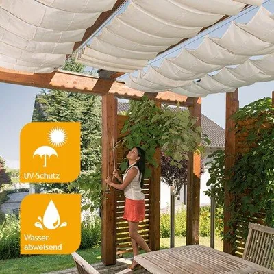 Produktbild von Seilspann-Sonnensegel 270x140cm weiß