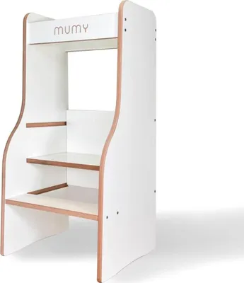 Produktbild von Leertoren - Montessori Leertoren - Learning Tower - Aufstiegshilfe - Küchentürme - Leertoren Küchenhilfe - Natur Leertoren Montessori - Kinderleiter - Leertoren Kleinkinder - Lern Turm - Leertürme