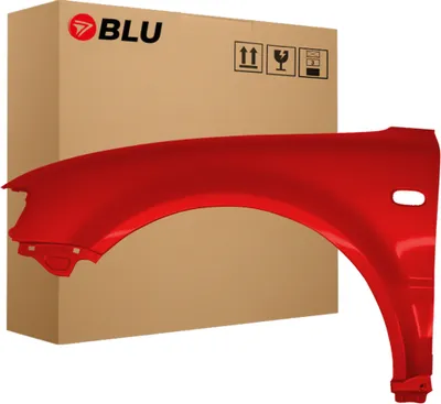 Produktbild von BLU Kotflügel Passend für Volkswagen Passat B5 LY3D Links Rot TornadoRot | 1996-2000 | Vorderseite Vorne | Lackiert | Einbaufertig