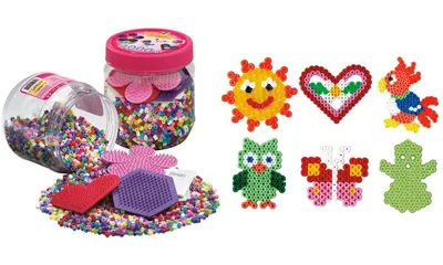 Immagine prodotto di Piastre Hama Bgelperlen midi + pin, in scatola di plastica